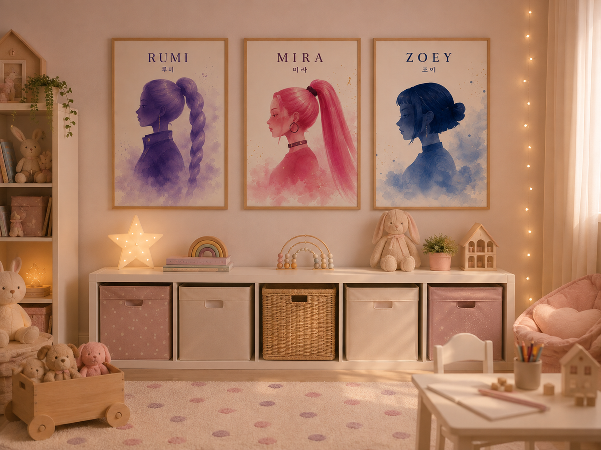 Affiche k pop demons hunters numérique