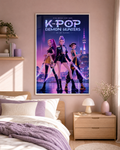 Affiche K-pop demons hunters décoration murale numérique