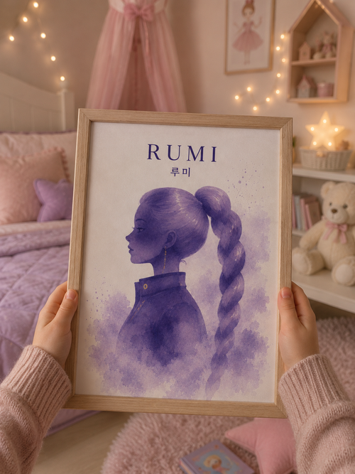 Affiche k pop demons hunters numérique