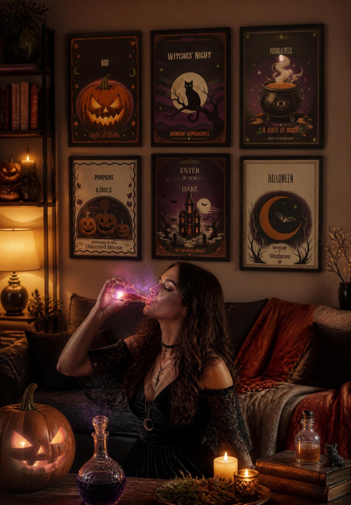 Halloween Printable Wall Art Bundle | Spooky & Cute Halloween Posters | Instant Download